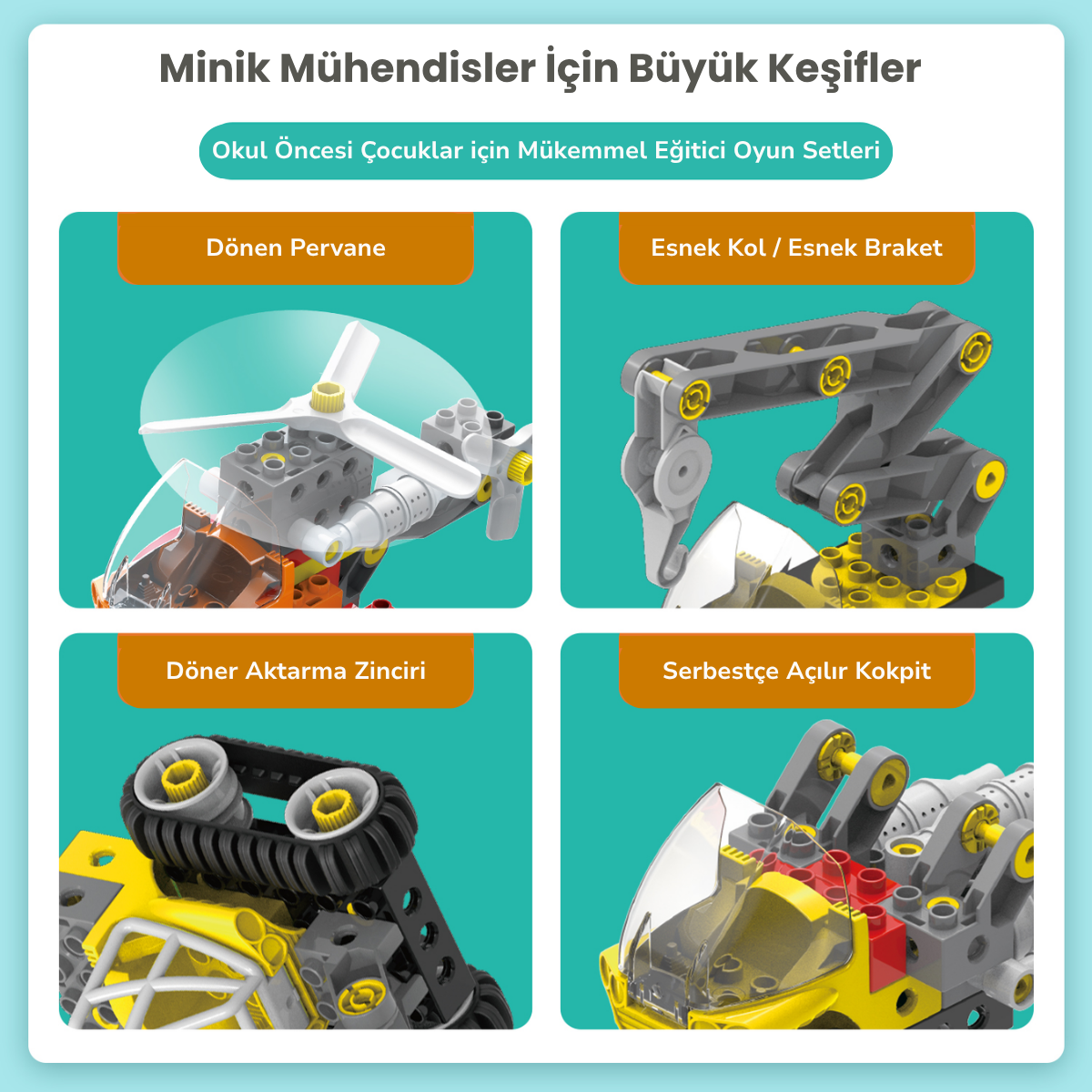 Minik Mühendis Yapım Seti - 100+ Model