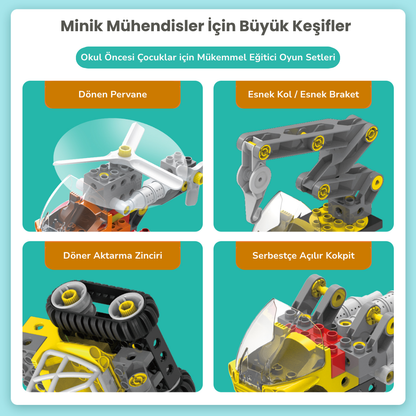 Minik Mühendis Yapım Seti - 100+ Model